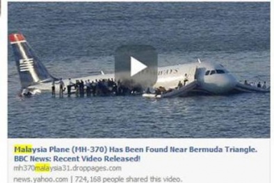 Giả thuyết viễn tưởng về máy bay Malaysia bị mất tích